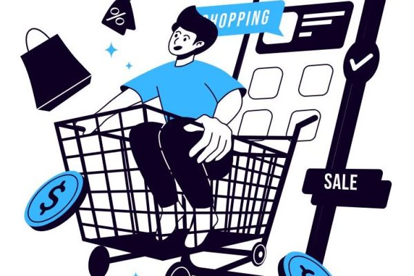 Brown Orange and Yellow Illustrated Social Commerce Presentation (1)